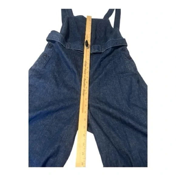 Madewell Denim Cross-Back Jumpsuit in Cason Wash NWT Size 12 KD1 - Picture 6 of 7